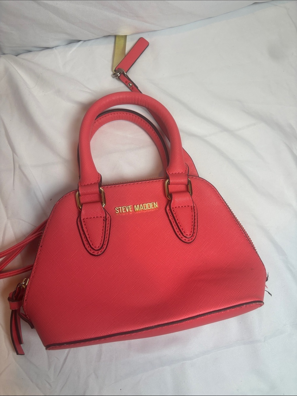 Steve Madden Coral Mini Satchel with Gold Hardware